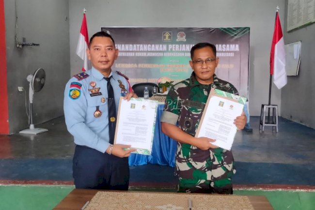 Penuhi Hak & Pembinaan Anak, LPKA Palu Teken PKS dengan Kodim 1306/Kota Palu