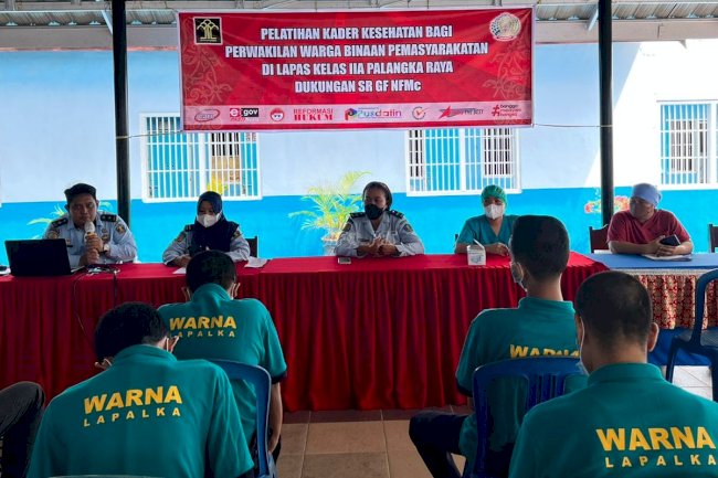 Lapas Palangka Raya Latih 20 WBP Jadi Kader Kesehatan