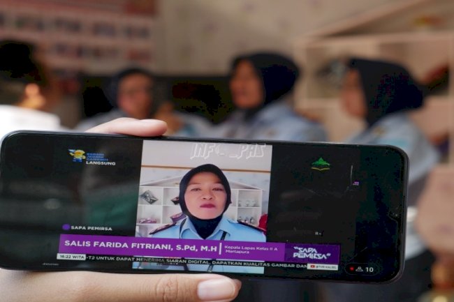 Kalapas Perempuan Martapura Uraikan Pembinaan WBP dalam Program ‘SAPA PEMIRSA’ TVRI Kalsel