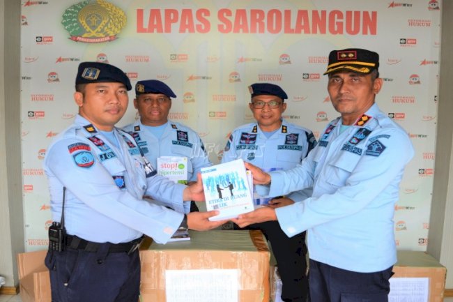 Perpustakaan Lapas Sarolangun Dapat Tambahan 1.000 Buku Berbagai Topik
