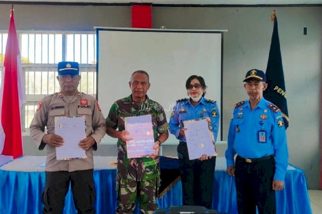 Perkuat Tugas Fungsi, Bapas Saumlaki Teken PKS dengan APH