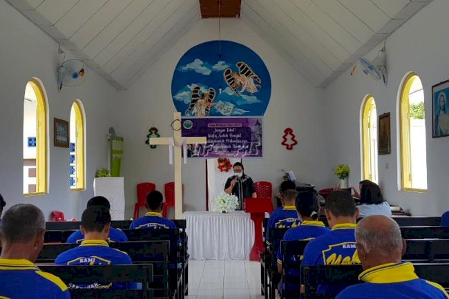 WBP Rutan Masohi Dapatkan Pelayanan Kasih dan Bantuan dari GPdI El-Roi