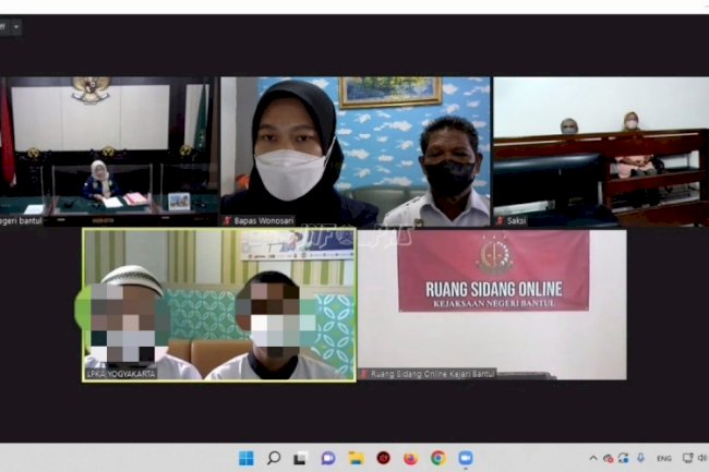 Dampingi Sidang Putusan Kasus ABH, Ini Pesan PK Bapas Wonosari