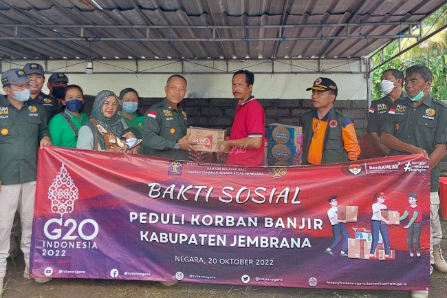Rutan Negara Salurkan Bantuan Korban Banjir di Posko Penyaringan dan Posko Bilukpoh