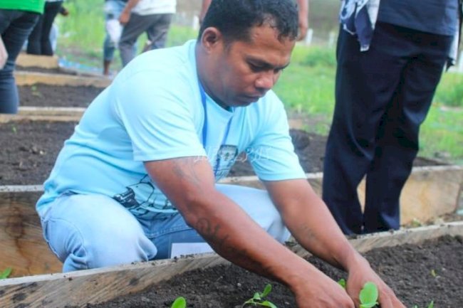 Bapas Saumlaki Gandeng Dinas Pertanian Gelar Pelatihan Kemandirian bagi Klien Pemasyarakatan