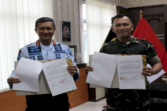 Wujudkan Kamtib, Lapas Palangka Raya Sepakati PKS dengan Kodim 1016/Plk