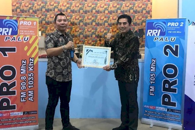 LPKA Palu Sabet Penghargaan LPP RRI Palu Atas Keterbukaan Informasi Masyarakat
