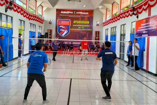 Lapas Ambon Gelar Pertandingan Badminton Antarpetugas dan WBP