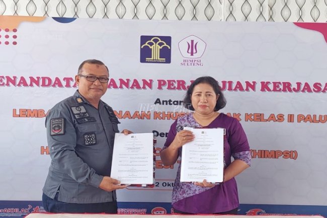 LPKA Palu-HIMPSI Sulteng Sepakati PKS Bimbingan Konseling Anak