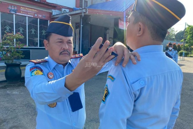 7 Petugas Lapas Narkotika Karang Intan Naik Pangkat, Ini Pesan Kalapas