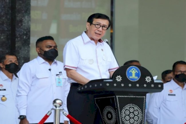 Awal Tahun 2023, Menkumham Ajak Seluruh Jajaran Tingkatkan Prestasi Kerja