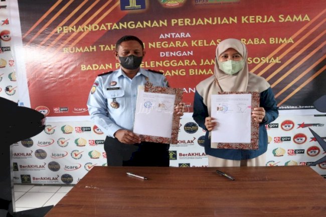Rutan Bima Sepakati PKS dengan BPJS Kesehatan Cabang Bima