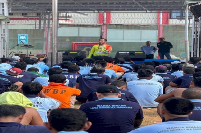 Plt. Kalapas Narkotika Pamekasan Sapa Warga Binaan