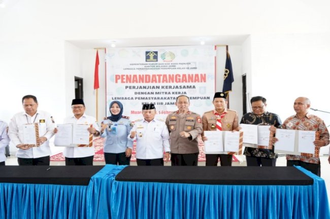 Lapas Perempuan Jambi Deklarasikan Lapas Bersinar dan Teken 33 MoU