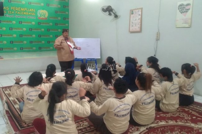 Lapas Perempuan Palembang Bina Warga Binaan dengan Giat Kepramukaan