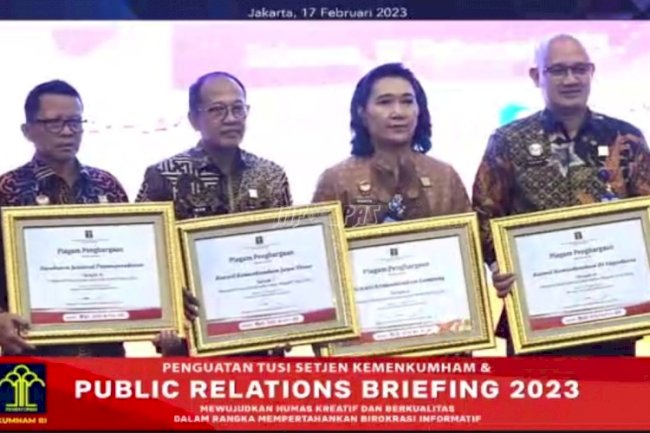 Raih Dua Penghargaan Kehumasan, Ditjenpas Optimis Wujudkan Birokrasi Informatif