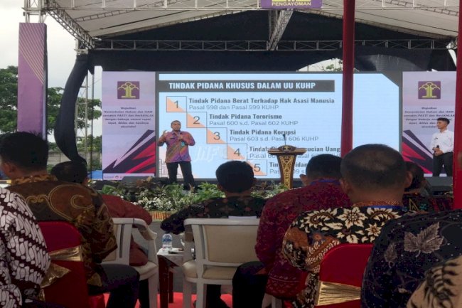 Kalapas dan Jajaran Lapas Semarang Ikuti Sosialisasi KUHP Terbaru