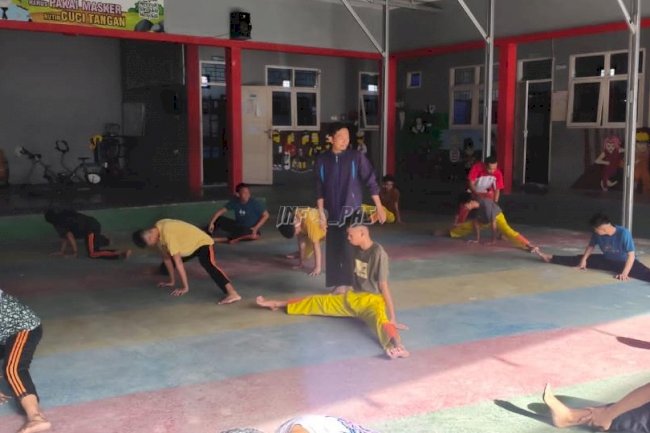 Menuju O2SN, Anak Binaan LPKA Palu Giat Berlatih Silat
