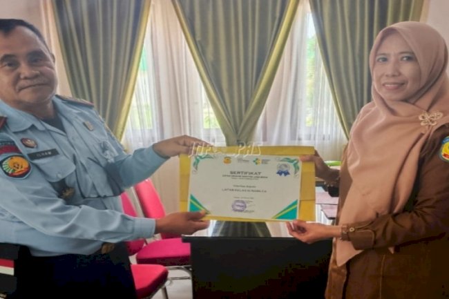 Lapas Namlea Raih Sertifikat Laik Hygiene dari Dinkes Kab. Buru
