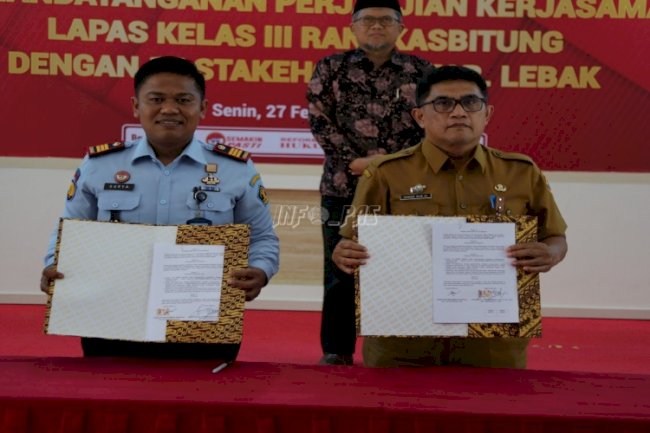 Jalin Sinergi, Lapas Rangkasbitung Teken PKS dengan 15 Stakeholder