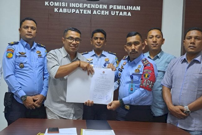 Lapas Lhoksukon Koordinasikan Daftar Pemilih dengan KIP Kab. Aceh Utara