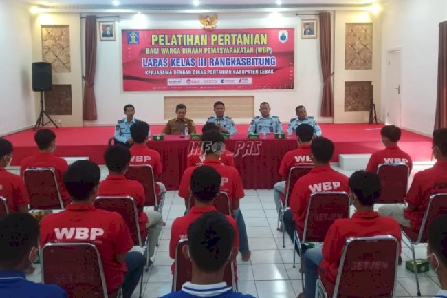 Gandeng Dinas Pertanian, Lapas Rangkasbitung Latih Warga Binaan Bertani