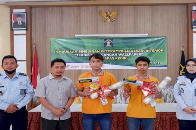 Bapas Kediri Bekali Klien Dewasa dengan Bimbingan Keterampilan Desain Interior