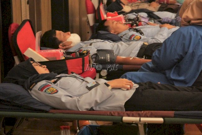 Lakukan Donor Darah, Ditjenpas Peduli Sesama