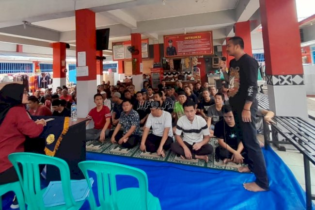 Rutan Kota Agung Fasilitasi Tahanan Ikuti Penyuluhan Hukum