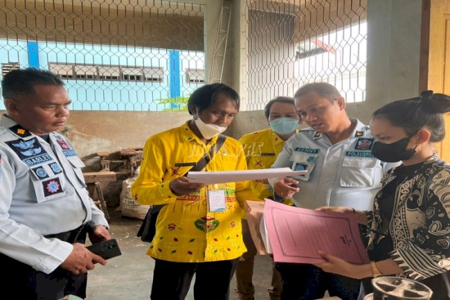 Verifikasi LPK, Lapas Palangka Raya Sambut Kunjungan Disnaker Kota Palangka Raya