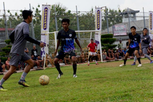 Lapas Cilegon Sabet Juara Lomba Mini Soccer dan Basket 3 on 3 Porsenap Banten