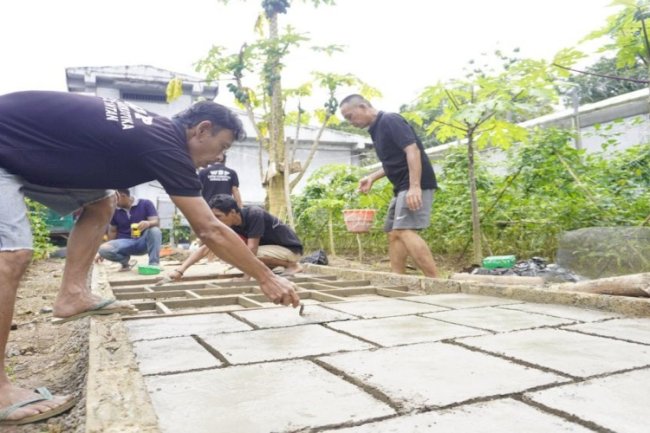 Warga Binaan Lapas Narkotika Karang Intan Makin Mahir Buat Jalan Gang Berbentuk Kotak