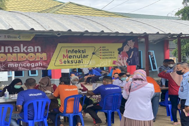 Lakukan VCT terhadap Warga Binaan, Lapas Banjarbaru Gandeng Dinas Kesehatan