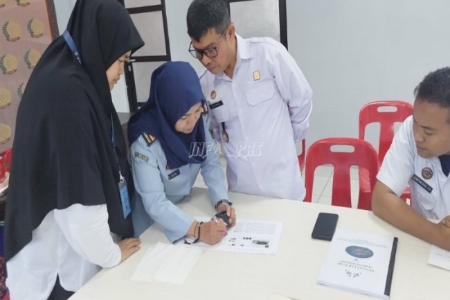 Jajaran Registrasi LPKA Medan Pelajari Teknik Daktiloskopi