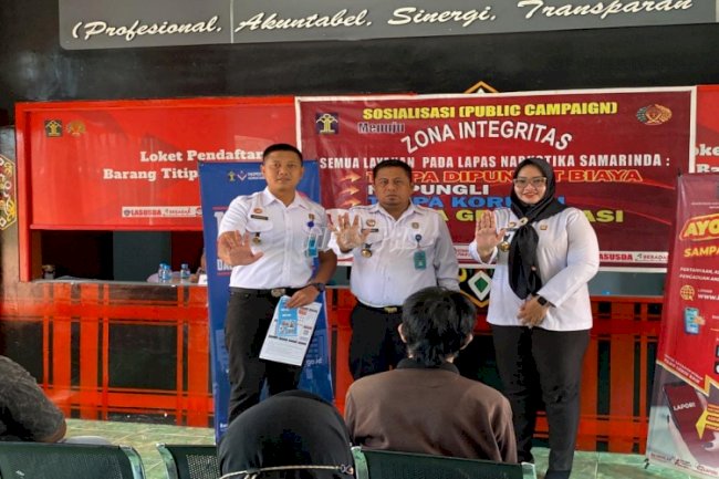 Demi Predikat WBK, Lapas Narkotika Samarinda Gelar Public Campaign Anti Gratifikasi 