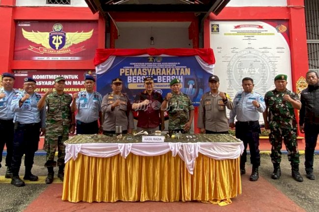  Geledah Kamar Hunian Warga Binaan, Sejumlah Lapas Gandeng APH