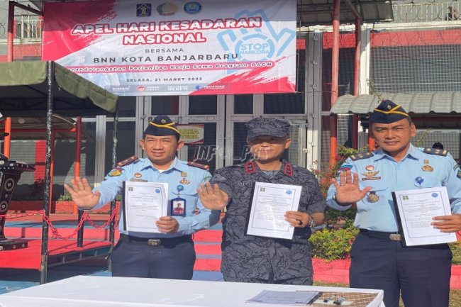 Dua Lapas Sepakati Kerja Sama P4GN dengan BNNK Banjarbaru