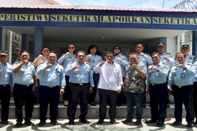 Pimti Kanwil Kemenkumham Sulteng Bersama ORI Tinjau UPT Pemasyarakatan di Kota Palu