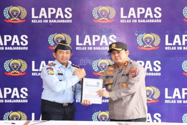 Perkuat Sinergi, Lapas Banjarbaru Sepakati PKS dengan Polres Banjarbaru