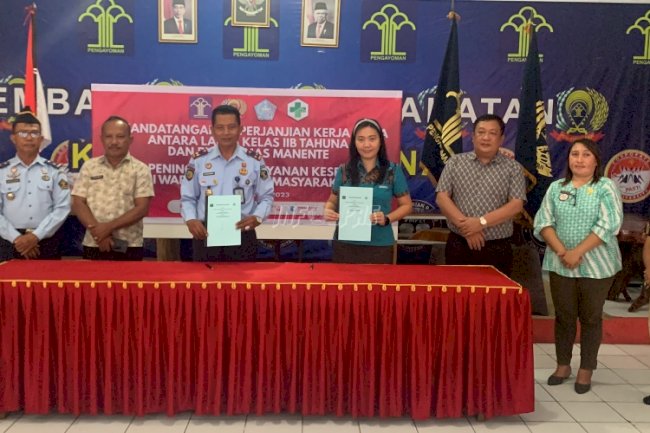 Lapas Tahuna-Puskesmas Manente Sepakati PKS Peningkatan Layanan Kesehatan Warga Binaan