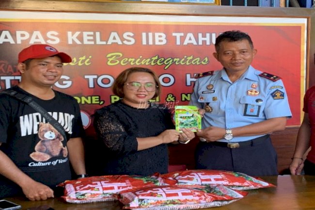 Lapas Tahuna Terima Bibit Tanaman dari Dinas Pertanian dan Peternakan Prov. Sulut