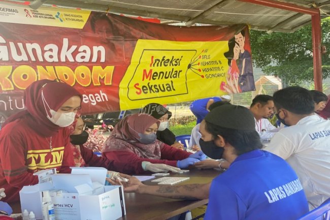 Deteksi Dini HIV-IMS, Ratusan WBP Lapas Banjarbaru Jalani VCT Mobile