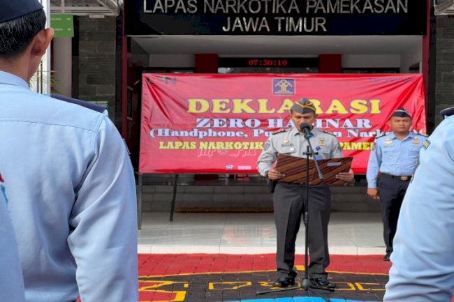 Lapas Narkotika Pemekasan Deklarasikan Zero Halinar