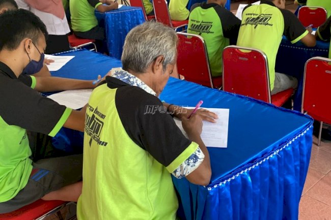 25 WBP Rutan Trenggalek Ikuti Ujian Akhir Sekolah Budaya