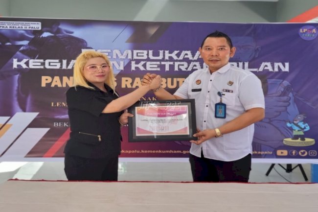 Perkaya Program Keterampilan Anak Binaan, LPKA Palu Sepakati Kerja Sama dengan Veby Salon