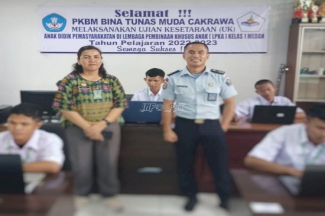 Anak Binaan LPKA Medan Ikuti Ujian Kesetaraan Paket C