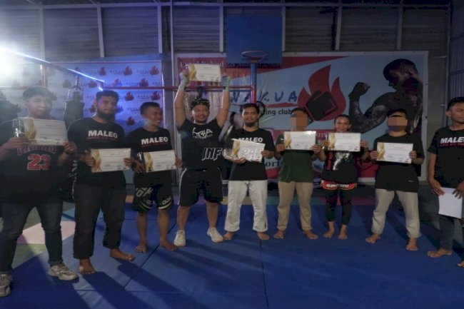 Dua Anak Binaan LPKA Palu Juarai Turnamen Bela Diri Tarung Sohib