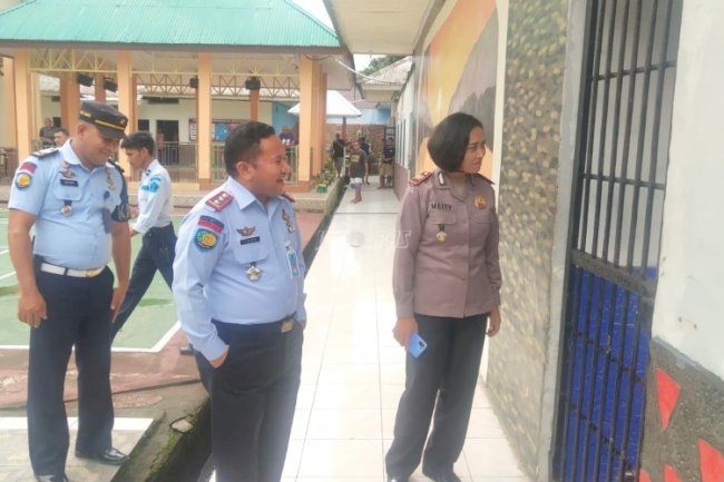 Rutan Ambon Terima Kunjungan Kapolsek Baguala