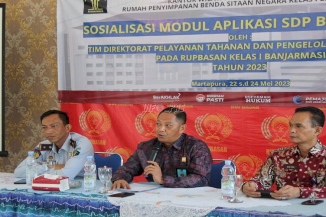 Sosialisasi SDP Basan Baran, Rupbasan Banjarmasin Sambut Tim dari Ditjenpas