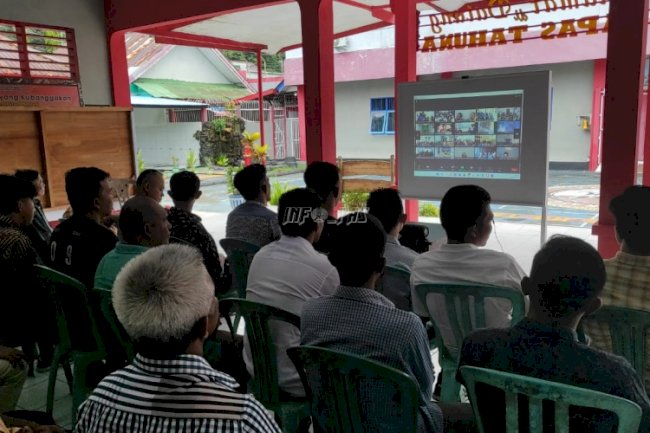 Ibadah Virtual Rutin Bentuk Karakter Warga Binaan Kristiani Lapas Tahuna 